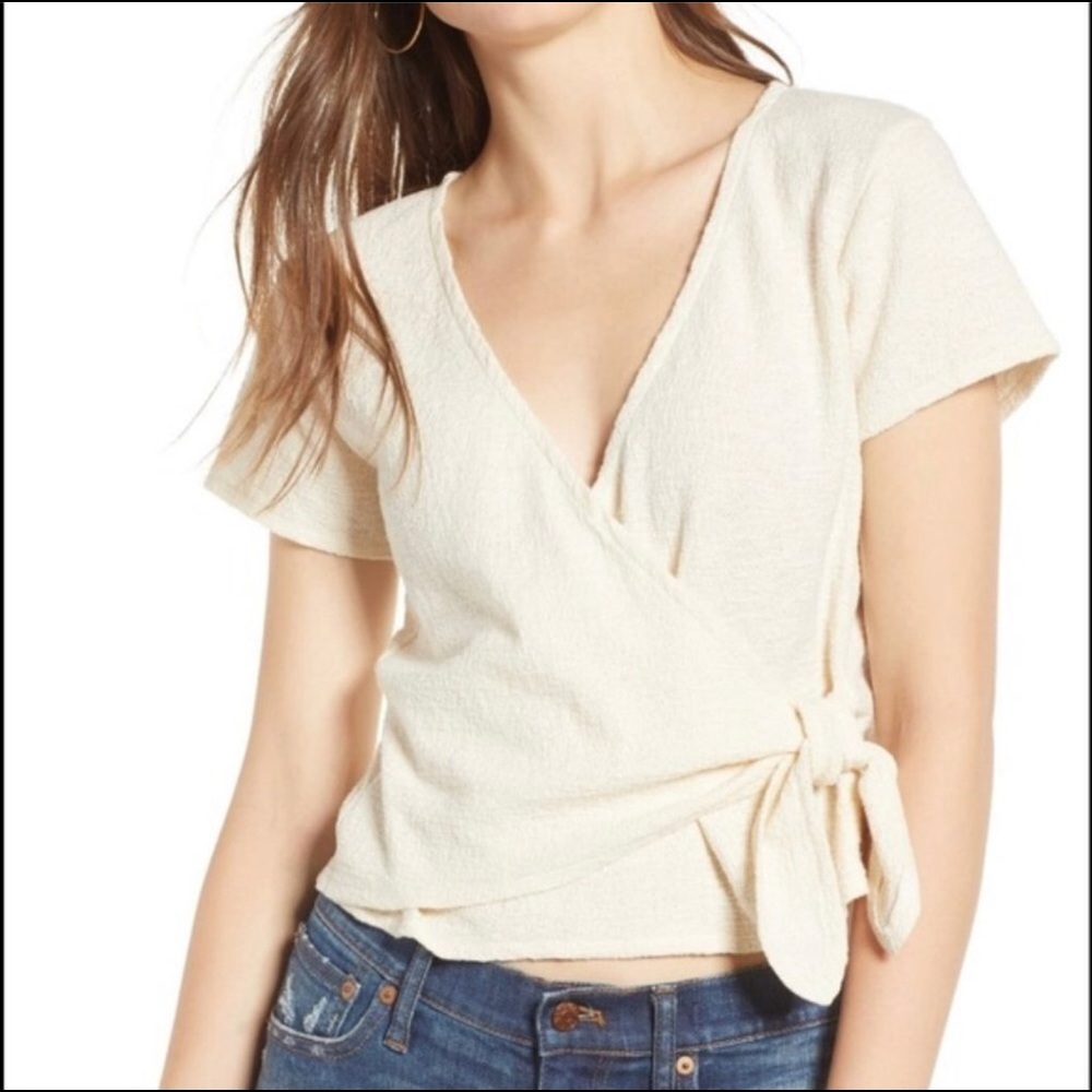 Off-White Thread & Texture Madewell Wrap Top